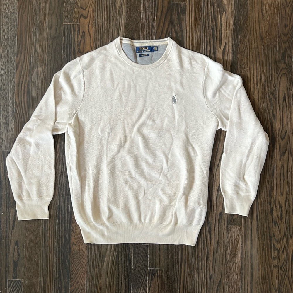 Polo Ralph Lauren Textured Cotton Crewneck Sweater